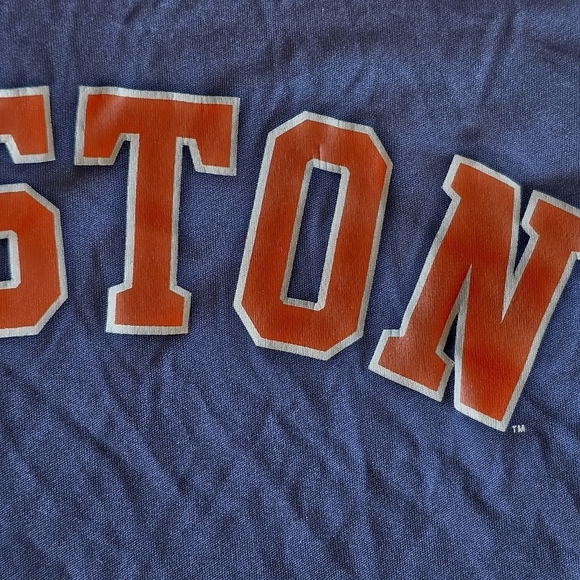 MLB Houston Astros Tee Shirt Mens L Baseball Fan Merch‎ Blue Orange - Picture 7 of 15